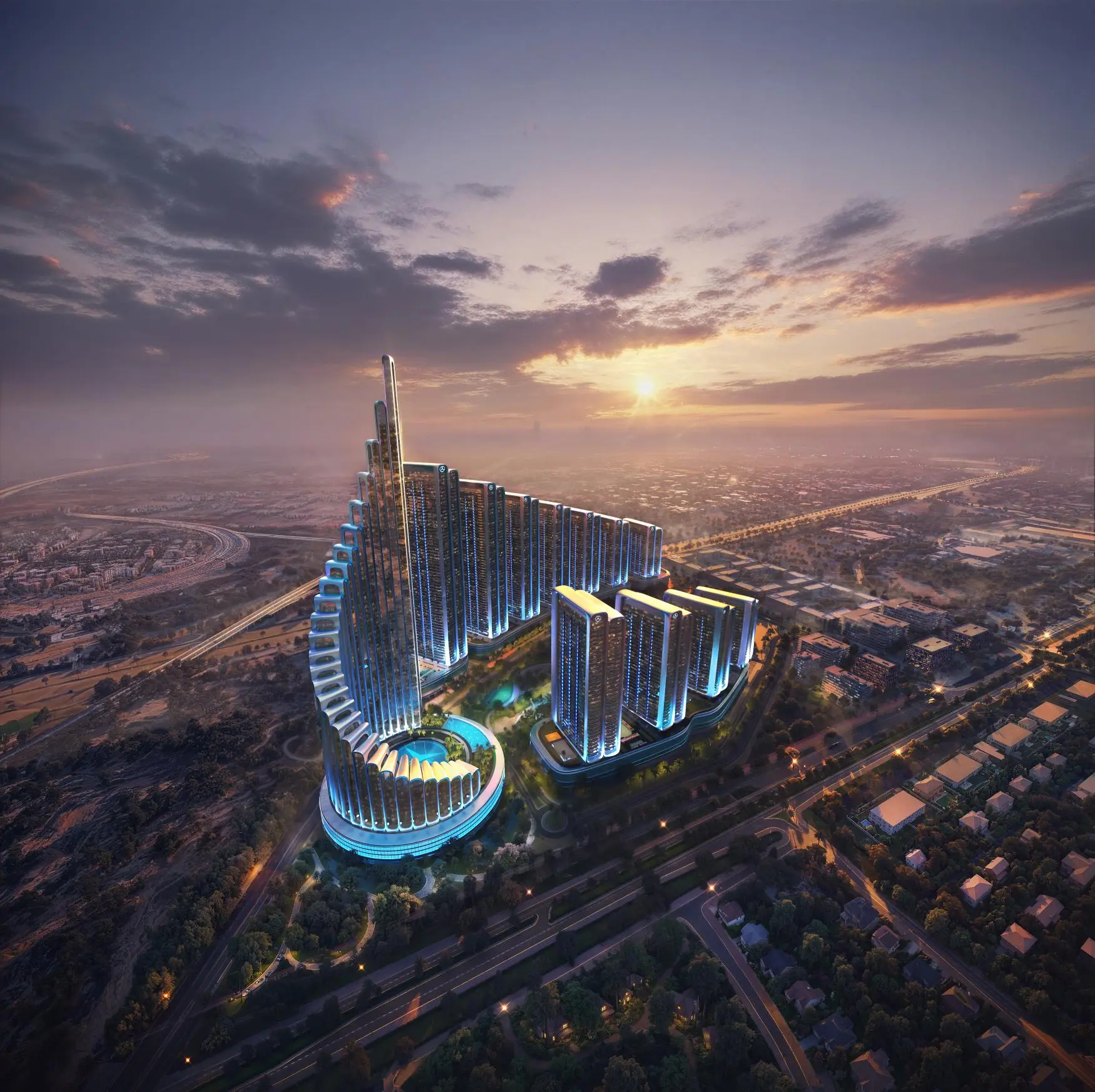 Binghatti City Mercedes-Benz Places