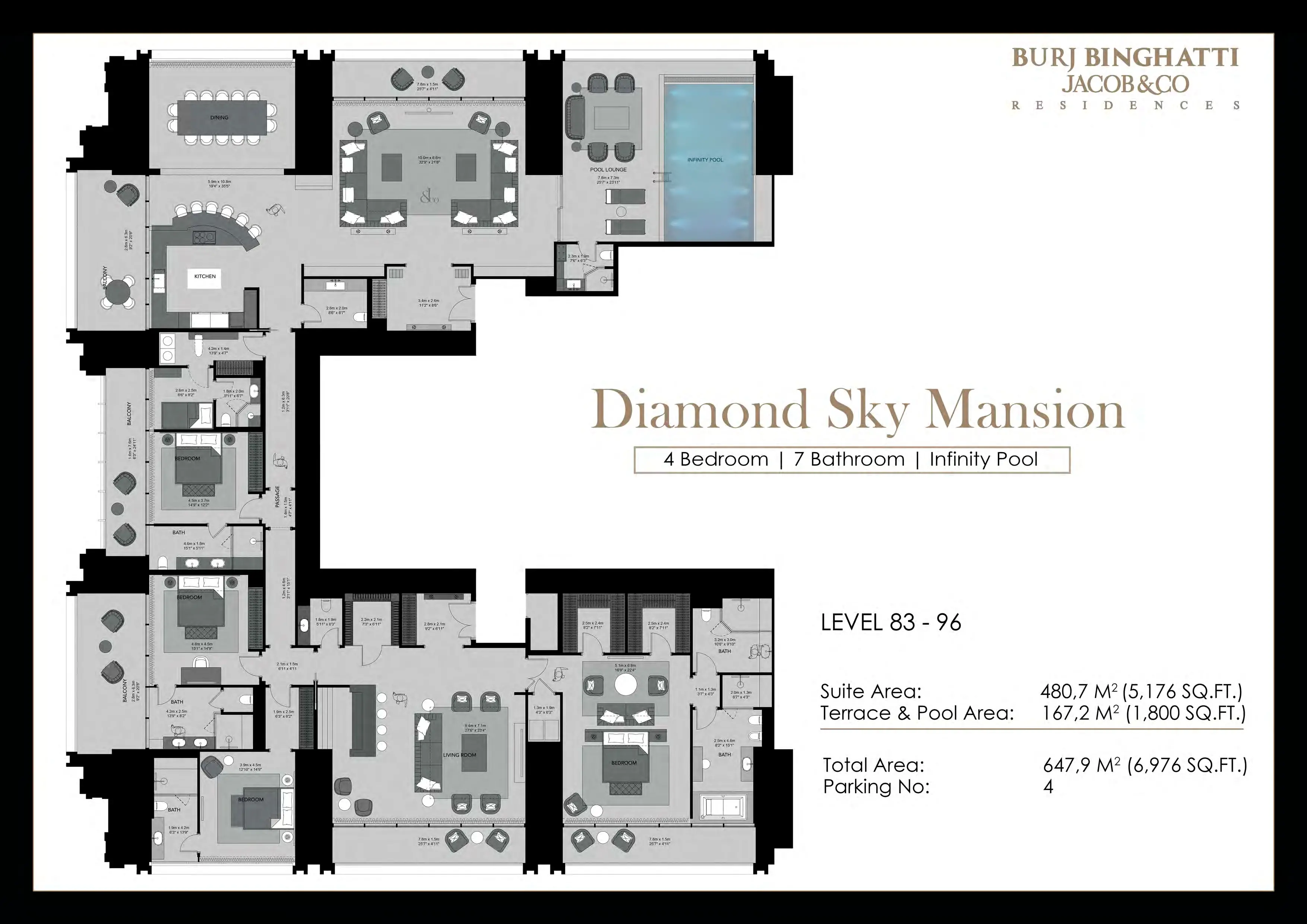 Diamond Sky Mansion | 6976 Sqft.