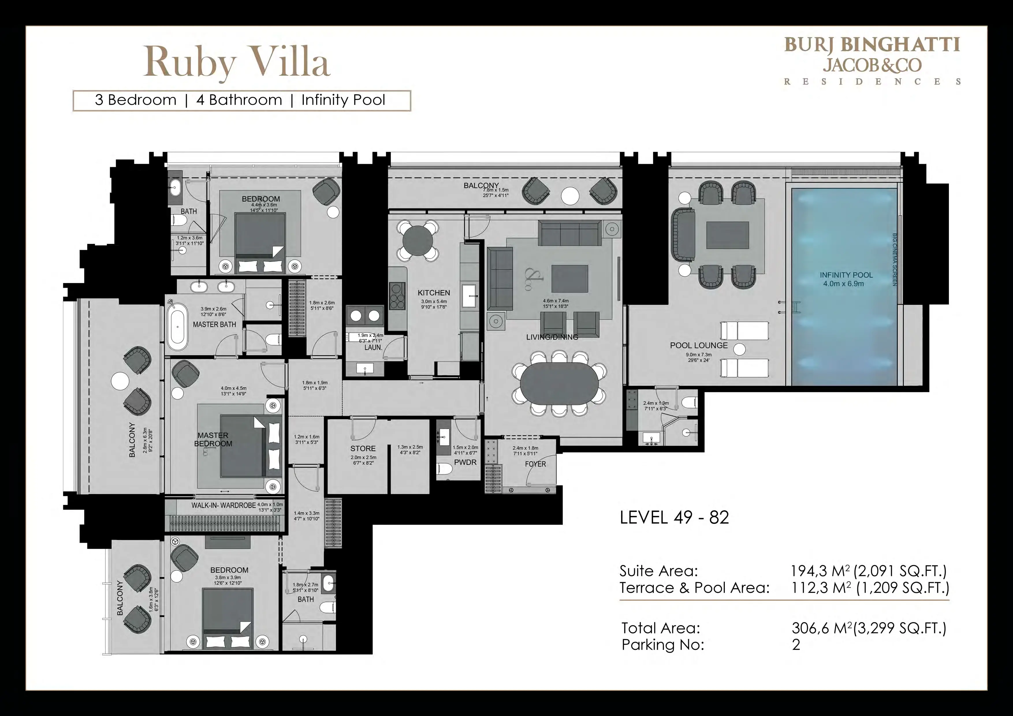 Ruby Villa | 3299 Sqft.